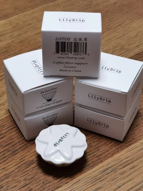 LOTOS – Pour-over Coffee Brewer Accessory, Fits Cone Drippers, Uses basket filters